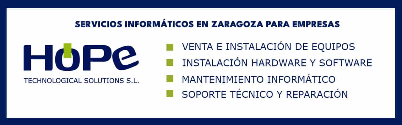 SERVICIOS INFORMÁTICOS PARA EMPRESAS EN ZARAGOZA